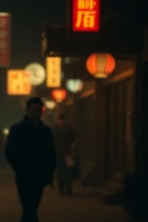 月光检修员剧照：月光下检修高架设施的工人