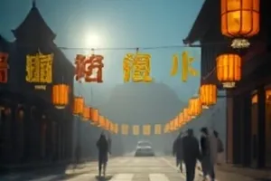 无眠列车剧照：深夜列车车厢与窗外流动灯带