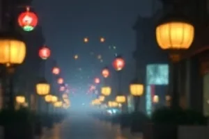 玻璃灯塔剧照：海雾中半透明的灯塔剪影