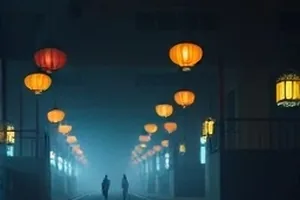 深夜食堂分店剧照：深夜街角小店与暖黄灯光